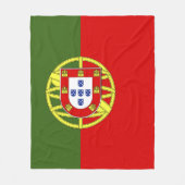 Portugese vlag fleece deken (Voorkant)