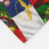 Portugese vlag fleece deken (Hoek)