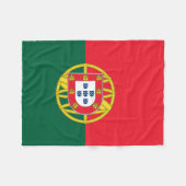 Portugese vlag fleece deken (Voorkant (Horizontaal))