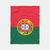 Portugese vlag fleece deken (Voorkant)