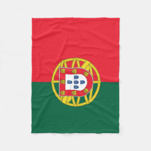 Portugese vlag fleece deken