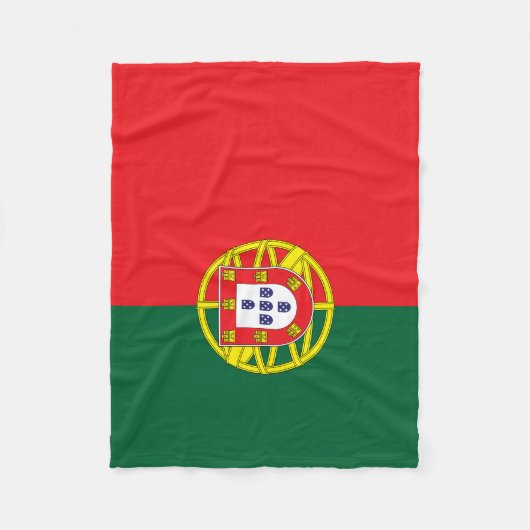 Portugese vlag fleece deken (Voorkant)