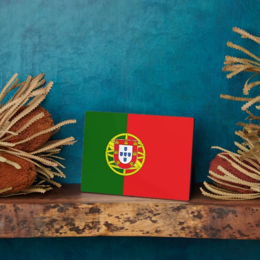 Portugese vlag fotoplaat (Zijkant)