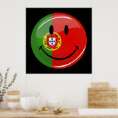 Portugese vlag glimlachen poster (Keuken)