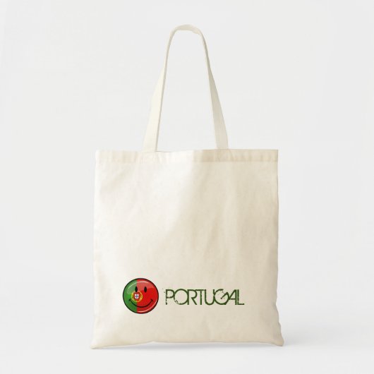 Portugese vlag glimlachen tote bag (Voorkant)