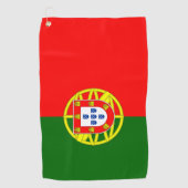 Portugese vlag Golf Towel Golfhanddoek (Voorkant)