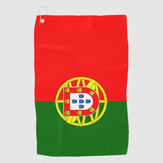 Portugese vlag Golf Towel Golfhanddoek (Voorkant)