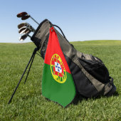 Portugese vlag Golf Towel Golfhanddoek (Groen)