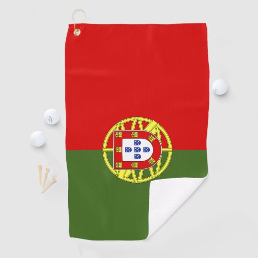 Portugese vlag golfhanddoek (Insitu)