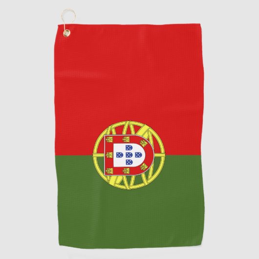 Portugese vlag golfhanddoek (Voorkant)