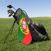 Portugese vlag golfhanddoek (Groen)