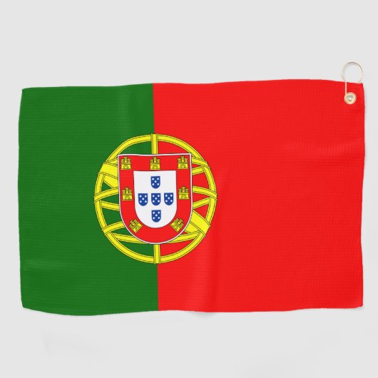 Portugese vlag golfhanddoek (Horizontaal)