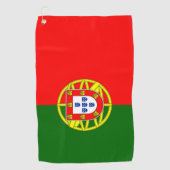 Portugese vlag golfhanddoek (Voorkant)