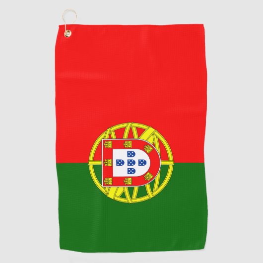 Portugese vlag golfhanddoek (Voorkant)