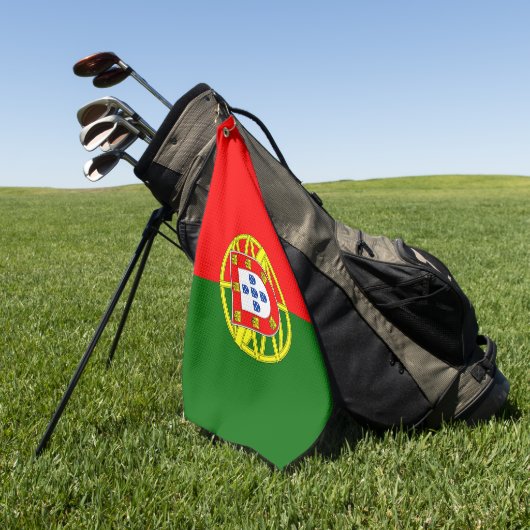 Portugese vlag golfhanddoek (Groen)