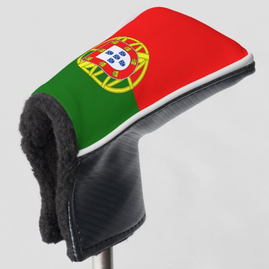 Portugese vlag golfheadcover (3/4 voorkant)
