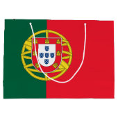 Portugese vlag groot cadeauzakje (Achterkant)