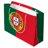 Portugese vlag groot cadeauzakje (Achterkant Gekanteld)