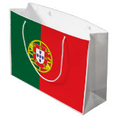 Portugese vlag groot cadeauzakje (Achterkant Gekanteld)