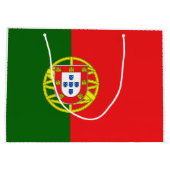 Portugese vlag groot cadeauzakje (Achterkant)