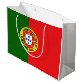 Portugese vlag groot cadeauzakje (Achterkant Gekanteld)