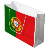 Portugese vlag groot cadeauzakje (Voorkant Gekanteld)