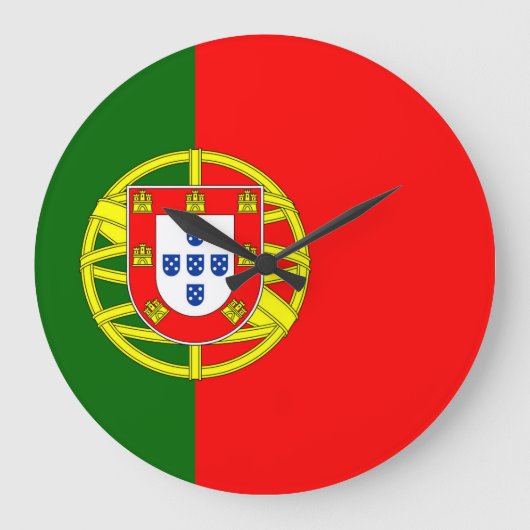 Portugese vlag grote klok (Voorkant)