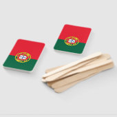 Portugese vlag handwaaier (Niet-gemonteerd)