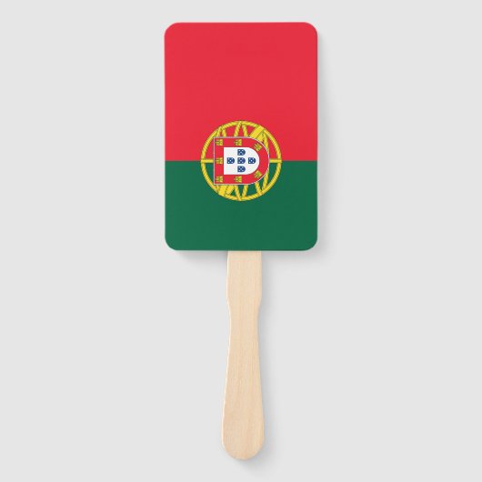 Portugese vlag handwaaier (Voorkant)