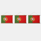 Portugese vlag hangend wandkleed (Driedubbel)