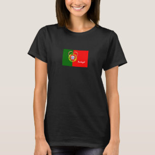 Portugese vlag & Hart - Portugal /sportfans T-shirt