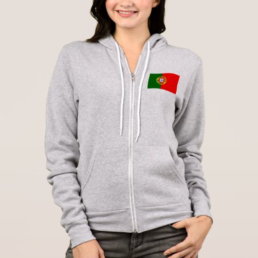 Portugese vlag hoodie (Voorkant)