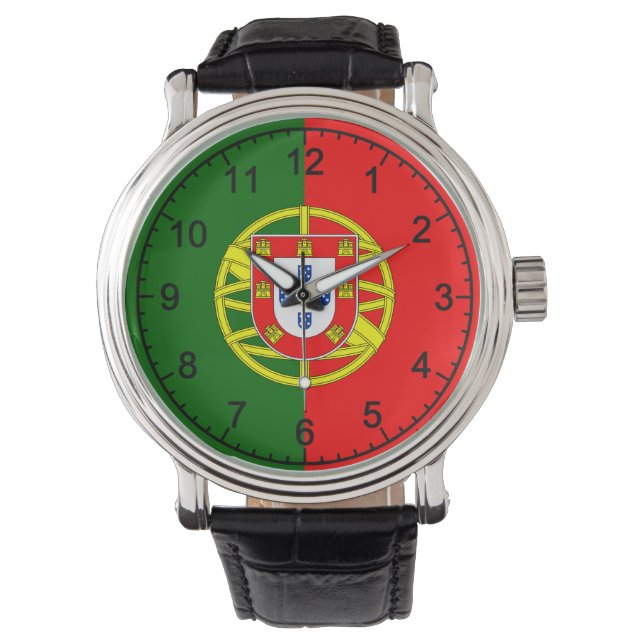 Portugese vlag horloge (Voorkant)