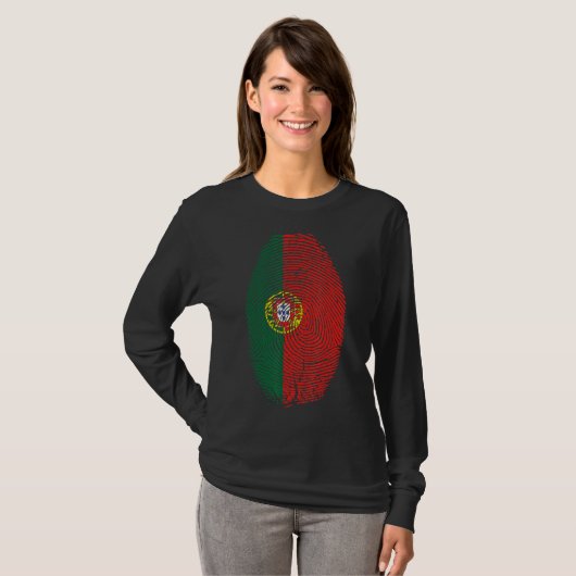 Portugese vlag in mijn dna - Portugal T-shirt (Voorkant volledig)