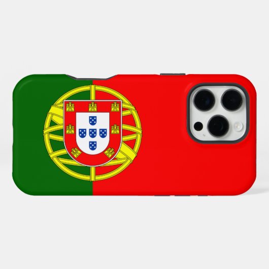 Portugese vlag iPhone hoesje (Achterkant horizontaal)