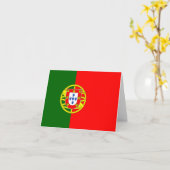 Portugese vlag kaart (Gele Bloem)