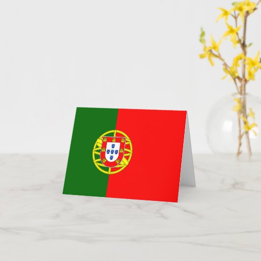 Portugese vlag kaart (Gele Bloem)