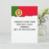 Portugese vlag kaart (Staand voorkant)