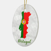 Portugese vlag - Kaart Keramisch Ornament (Links)