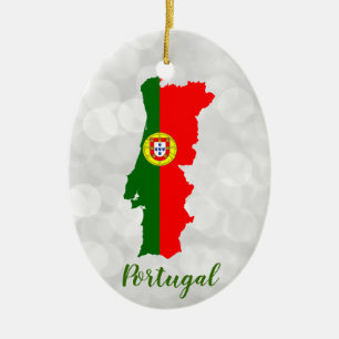 Portugese vlag - Kaart Keramisch Ornament