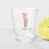 Portugese vlag - Kaart Shot Glas (Achterkant)