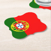 Portugese vlag kartonnen onderzetters (Gekanteld)