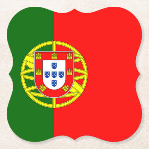 Portugese vlag kartonnen onderzetters