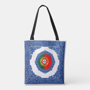 "Portugese vlag": Katoenen tas met bedrukking