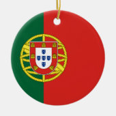 Portugese Vlag Keramisch Ornament (Voorkant)