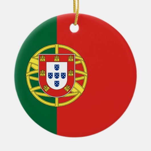 Portugese Vlag Keramisch Ornament (Voorkant)