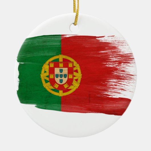 Portugese vlag keramisch ornament (Voorkant)