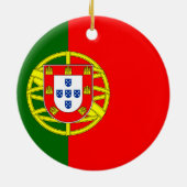 Portugese vlag keramisch ornament (Achterkant)