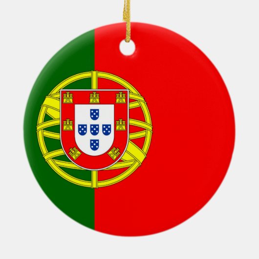 Portugese vlag keramisch ornament (Achterkant)