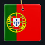 Portugese vlag keramisch ornament<br><div class="desc">wereldwijde vlaggenproducten - Je kunt je eigen tekst toevoegen.</div>